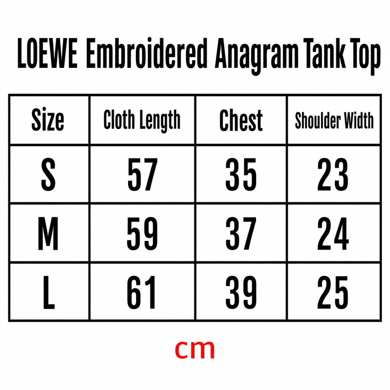 LOEWE Embroidered Anagram Tank Top - Pink Red
